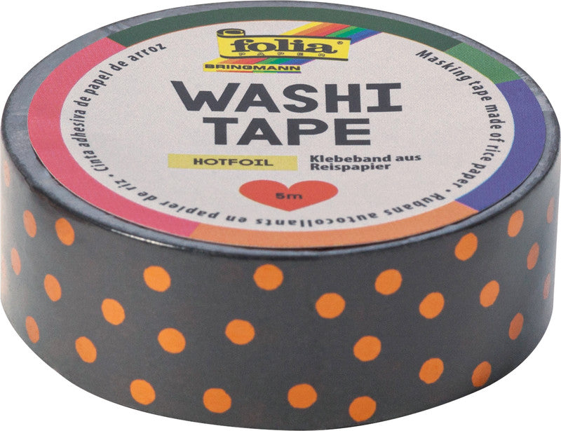 Folia Washi Tape Hotfoil – wiederablösbar, 15 mm × 10 m, kupfer