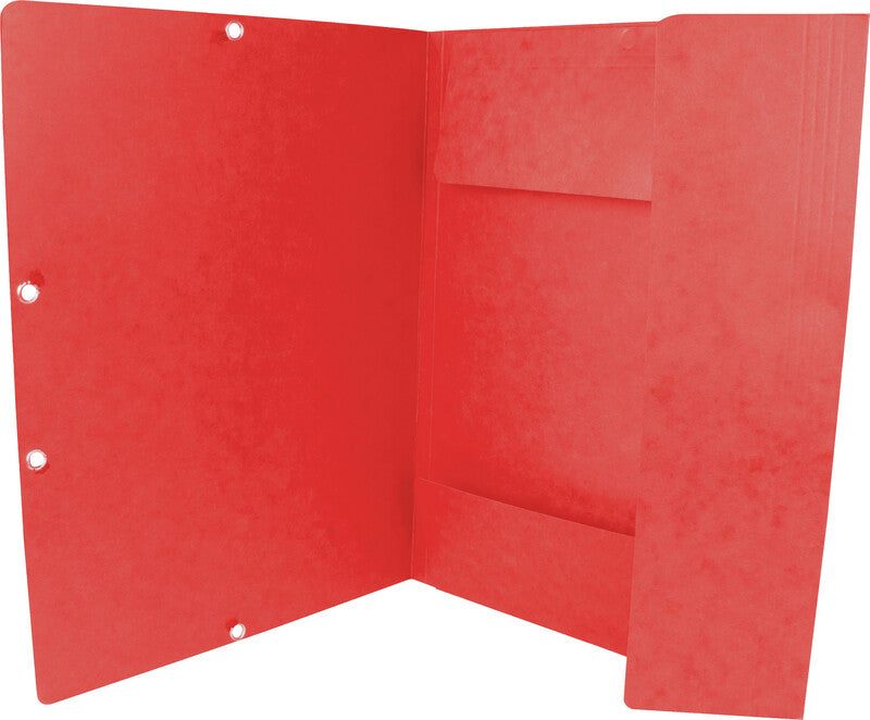 Q-CONNECT Sammelmappe für A4, Karton, rot, mit Gummizug
