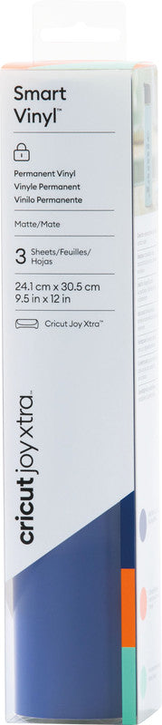 Cricut Matte Vinylfolie – Mint, Blau und Orange – 24,1 × 30,5 cm – für JOY Xtra Schneideplotter
