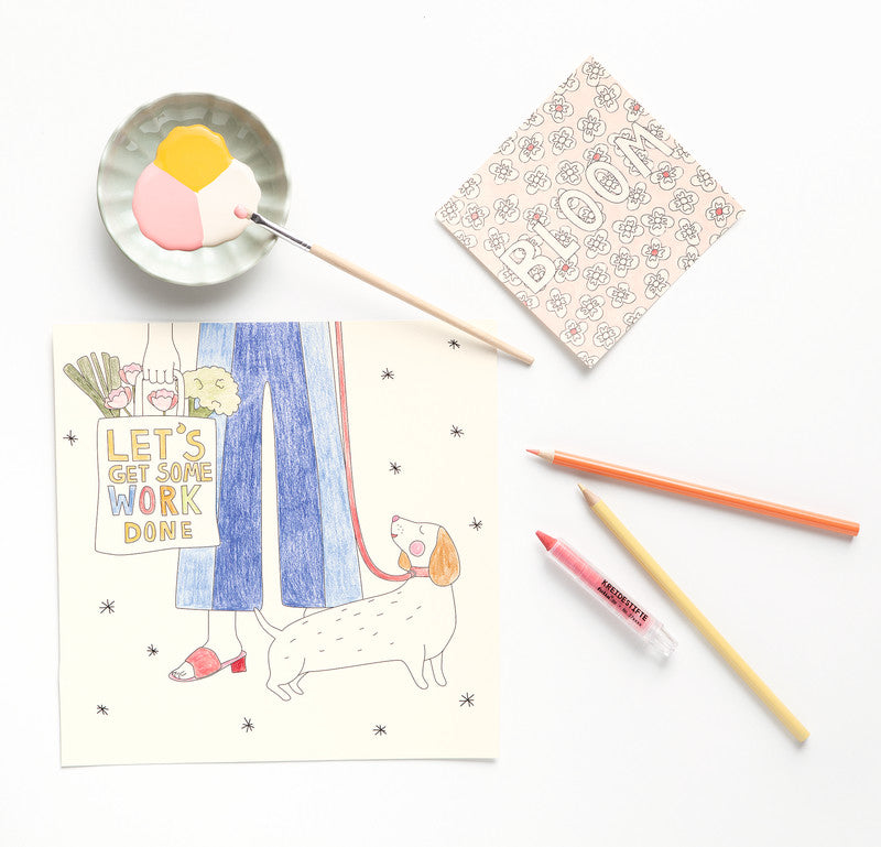 Folia Me Time Malbuch, Zeichenpapier, 23 × 23 cm, Mehrfarbig
