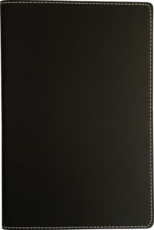 Denkzettel Notizbuch A5, kariert, 192 Seiten, perforiert, 80 g/m² – schwarz