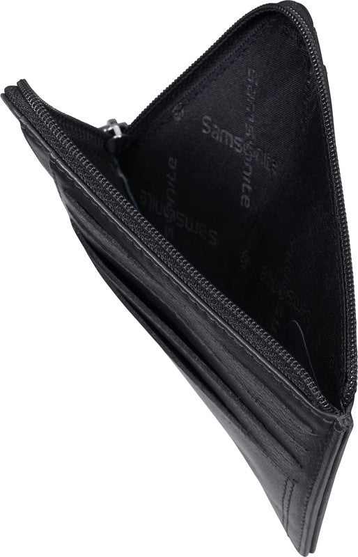 Samsonite Portemonnaie – 124 × 90 mm, Leder, schwarz – 1 Stück