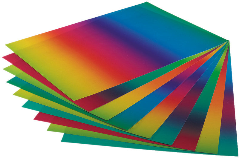 Folia Transparentpapier – 22,5 × 32 cm, 115 g/m², mehrfarbig, 10 Bogen, zum Basteln