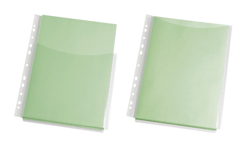 Q-CONNECT Sichtmappe A4 – Transparent, Kunststoff, Glänzend, 180 µm, 5er-Pack