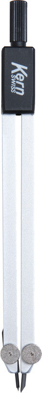KERN Zirkel – Schenkellänge 15 cm, Radius 20 cm, Aufnahme bis 3,5 mm, Messing, Silber