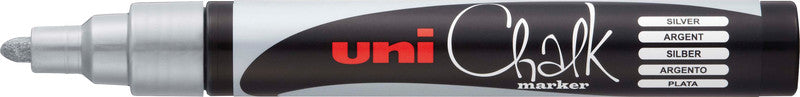 Uni-Ball Kreidemarker – Rund, 1,8–2,5 mm – Silber
