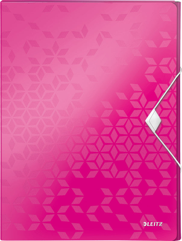 Leitz Aufbewahrungsbox WOW – 250 Blatt – für A4 – Polypropylen (PP) – metallisch/pink – 250 × 37 × 330 mm