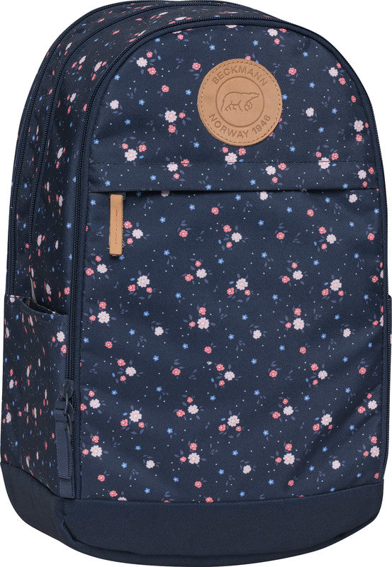 Beckmann Urban Midi Rucksack – Floral – Recycelte Materialien