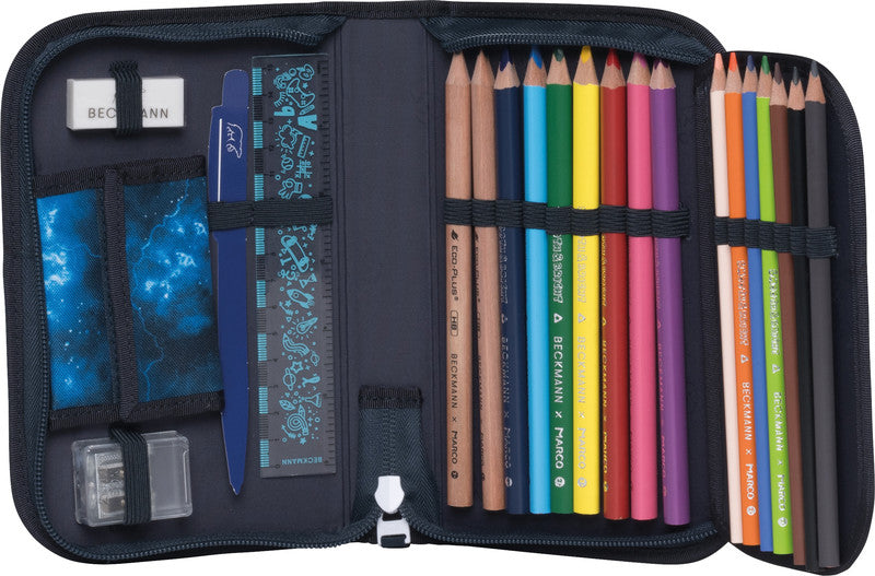Beckmann Classic 1st Etui, gefüllt – Tech Rex – Kunststoff – 20,5 × 13,3 × 3,8 cm