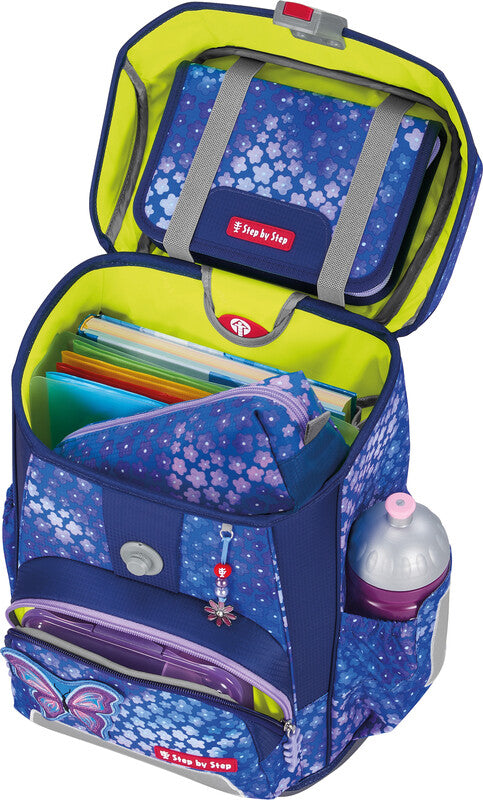 Step by Step Schulrucksack-Set Cloud – 5-teilig – Butterfly Maja – Recycelte Materialien