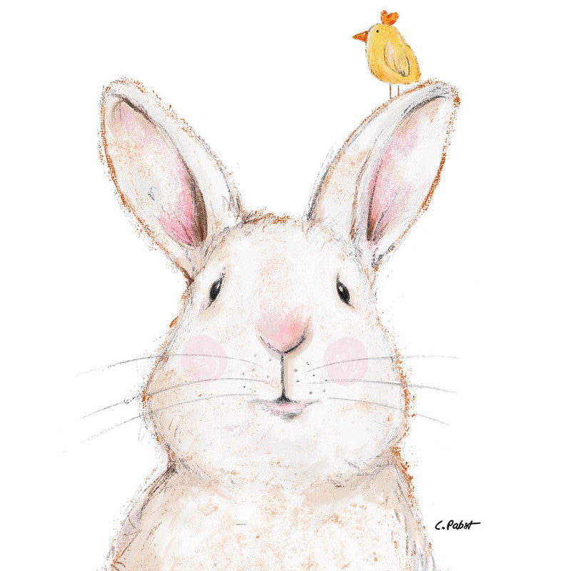 Ppd Servietten Rabbit & Friend – 33 × 33 cm – 3-lagig, Tissue – 20 Stk., FSC