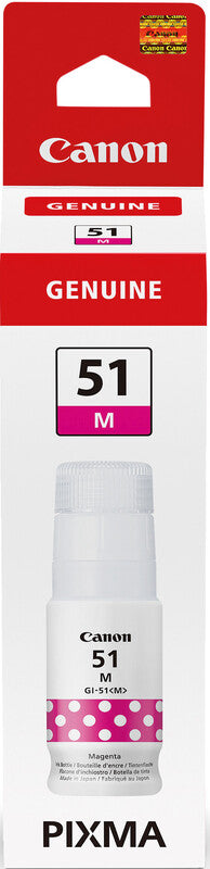 Canon Tintenpatrone GI-51, Magenta, 70 ml – für Inkjetdrucker, Multifunktionsgeräte