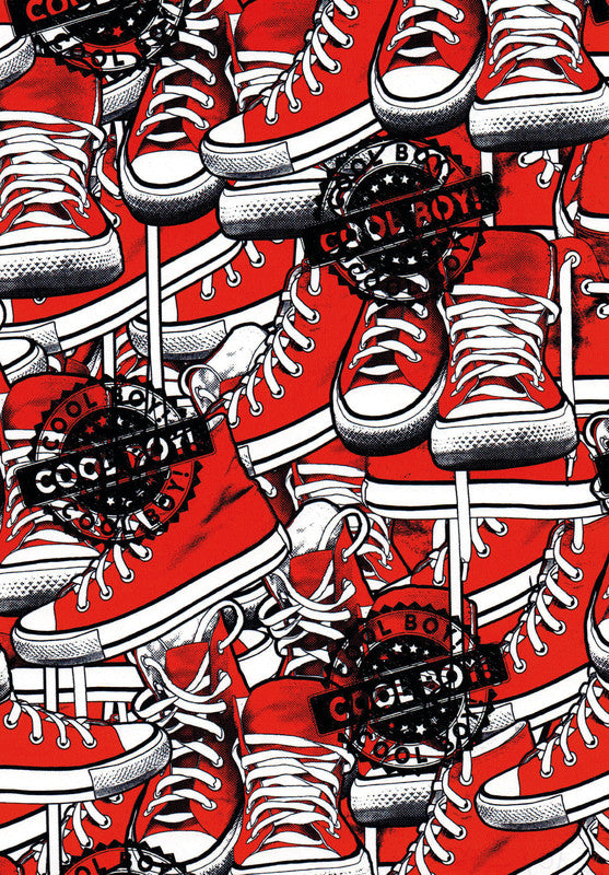 Krepppapier-Rolle – 50 cm × 3 m, Chucks, mehrfarbig, 70 g/m²