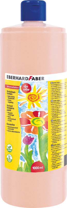 Eberhard Faber EFA Color – Gouache – beigerot, 1000 ml, für Papier, Karton & Holz