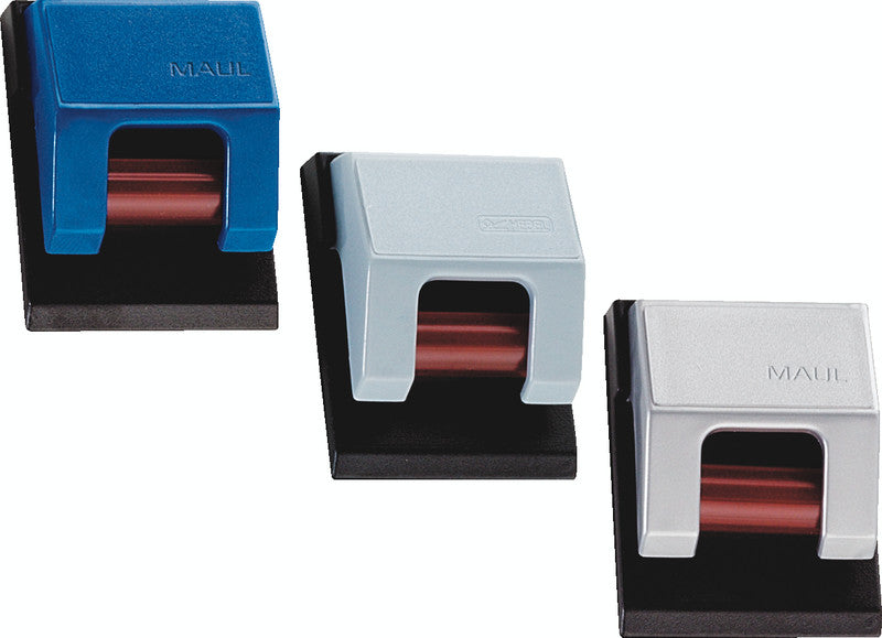 MAUL Magnetclip – 33 × 17 mm, blau, selbstklebend