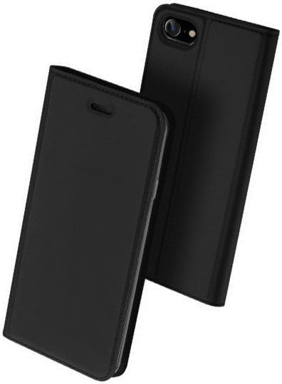 Dux Ducis Booklet-Hülle Skin Pro – für Apple iPhone SE (2020) – schwarz – Kunstleder – mit Kartenfach