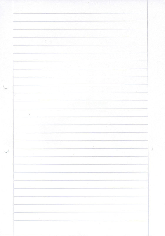 Ingold-biwa Notizbuch-Einlagen A4, liniert 9 mm, mit Rand, 2-fach gelocht, 90 g/m² – 500 Blatt