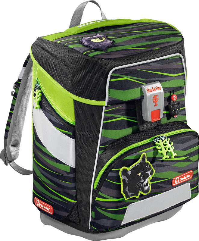 Step by Step Schulrucksack-Set Space – 5-teilig – Wild Cat Chiko – recycelter Bestandteil
