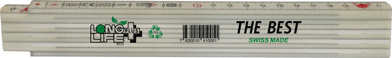 Longlife Doppelmeter, Kunststoff, Grau, Doppelmeter Eco