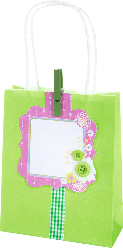 Folia Tragetasche – mit gedrehter Papierkordel, FSC-zertifiziert – 120 × 150 × 55 mm – 20 Stück