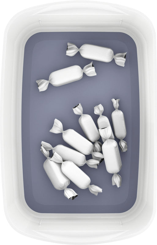 Leitz Aufbewahrungsschale MyBox – Kunststoff, weiss/grau, 24,6 × 9,8 × 16 cm