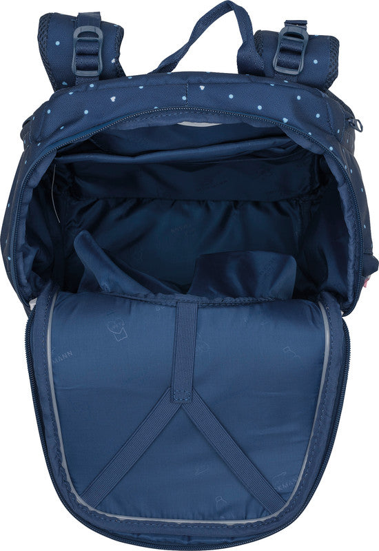 Beckmann Schulrucksack Active Air Flx – Pet Friends Blue – recycelter Bestandteil (GRS)