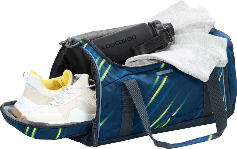 Coocazoo Sporttasche – 20 l, Motiv Fast Lime, mit Schultergurt, wasserabweisend, 40 × 24 × 23 cm