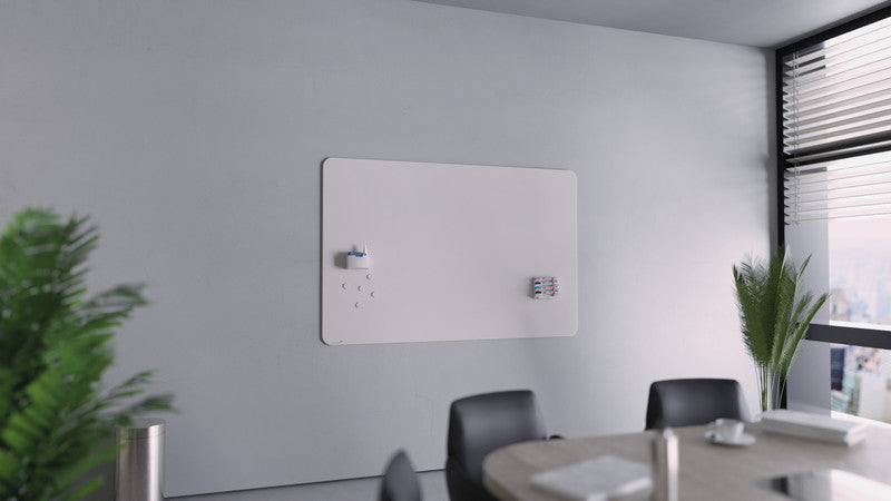 Legamaster Whiteboard – 150 × 100 cm, Glas, magnetisch, Wandmontage, inkl. Magnete, Marker