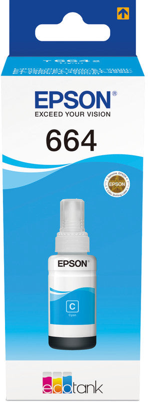Epson Tintenpatrone T6642, cyan – für Tintenstrahldrucker und Multifunktionsgeräte