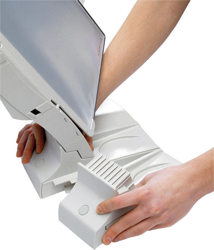 Djois tarifold Sichttafelsystem Tischständer – für A4, 10 Fächer, Grau, Kunststoff, 270×360×125 mm