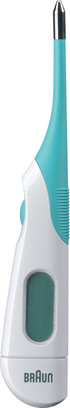 Braun Digitalfieberthermometer – Kunststoff/Metall, mehrfarbig, Speicherfunktion, für Axillar, Oral und Rektal