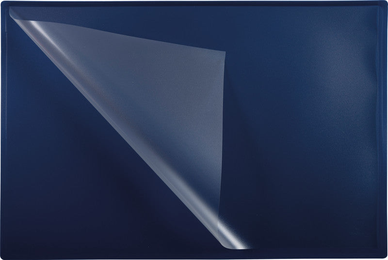 Exacompta Schreibunterlage Clean'Safe – Blau – 585 × 385 mm – Kunststoff, Rutschfest