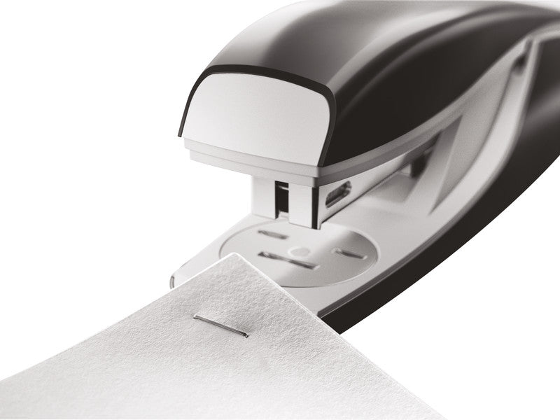 Leitz NeXXt 5502 – Hefter, Oberlade-Mechanik, Integrierter Klammernentferner, Einlegetiefe 38 mm, Schwarz