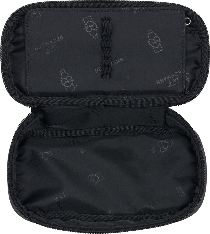 Beckmann Sport Jr. Etui Schlamperetui, leer, 1-teilig – Schwarz Beschichtet – Polyester – 22,0 × 11,0 × 5,0 cm