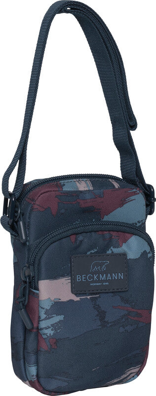 Beckmann Umhängetasche – Motiv Blue Brush, 11 × 17 × 5 cm, Polyester (PES)