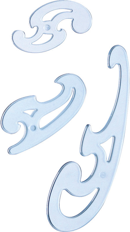 ARDA Wandtafel-Lineal 13,9 cm×16,8 cm×31,1 cm – Kunststoff, Blau, mit abgerundeten Ecken – 3er-Set