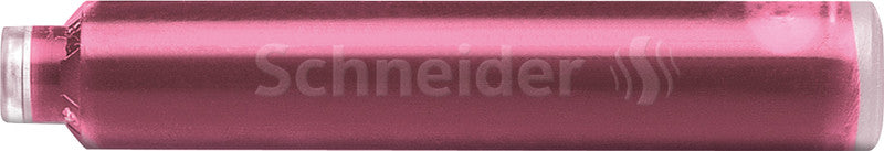 Schneider Schreibgeräte Schneider Tintenpatronen – pink, geruchsarm, 6 Stk.