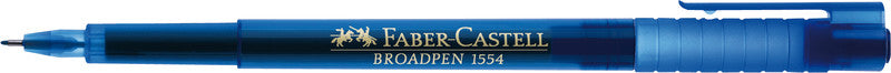 Faber-Castell Broadpen 1554 Fineliner 0,8 mm – blau – dokumentenecht