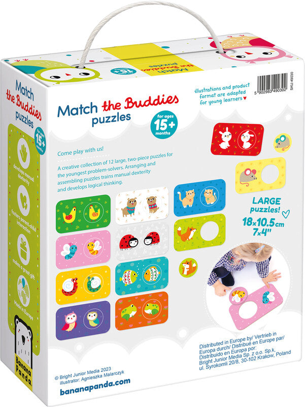 Banana panda Match the Buddies Puzzles – Logikspiel, 1 Spieler, ab 15 Monaten