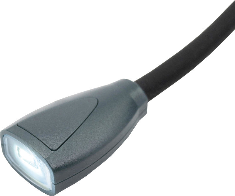 Carson Nackenleuchte – LED, 70 lm, Batteriebetrieb 3×AAA, B 191×H 297×T 48 mm, Schwarz/Grau