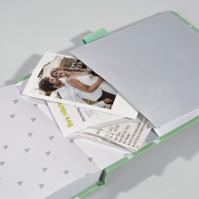 Sigel Notizblock Jolie, A6+, punktkariert, Fadenheftung, Hardcover, 79 Blatt, perforiert, 100 g/m² – mint