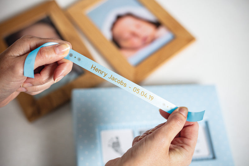 Brother Textilband – 12 mm × 4 m, hellblau, gold