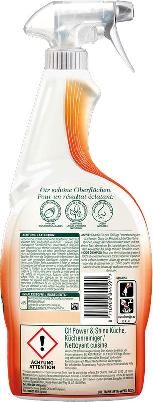 Cif Küchenreiniger Power & Shine Orange & Mandarine – 750 ml