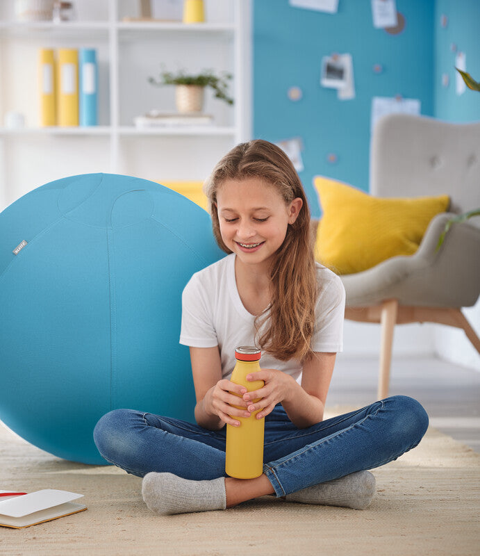 Leitz Sitzball Ergo Cosy Active – Ø 65 cm, 100 kg, sanftes Blau