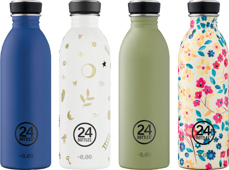 24Bottles Trinkflasche – 5 dl – Edelstahl, Schraubverschluss, auslaufsicher – Petit Jardin
