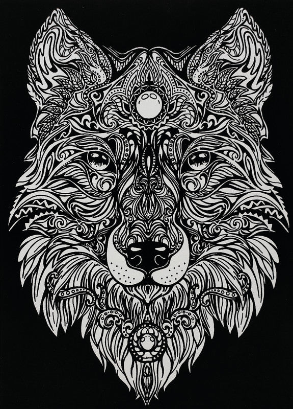 Tataruga Samtbild Malkarton, Karton, 21 × 29,7 cm, Schwarz