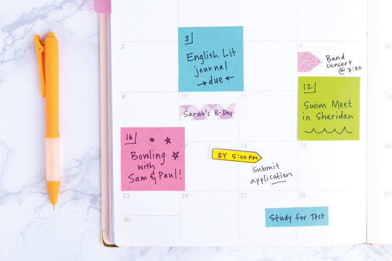 Post-it Haftnotizen Poptimistic Collection – 51×38 mm – sortiert, 12×100 Blatt, PEFC