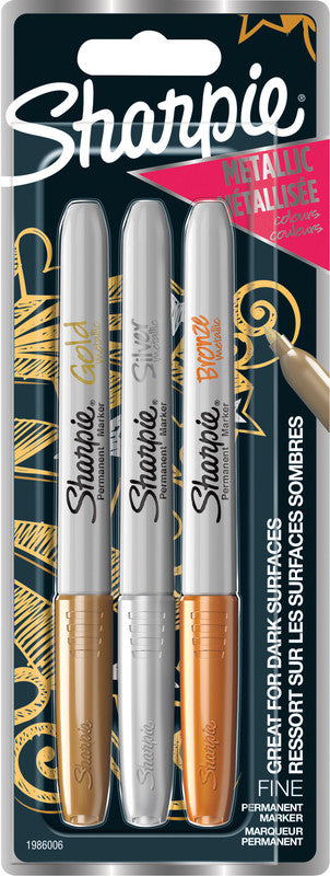 Sharpie Permanent Marker – sortiert, 3er Set