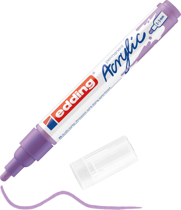 Edding 5100 Acrylmarker – Rundspitze 2–3 mm – Helllavendel