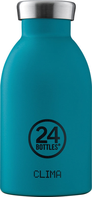 24Bottles Trinkflasche Clima – 3,3 dl – Edelstahl, isoliert, Schraubverschluss – Atlantic Bay